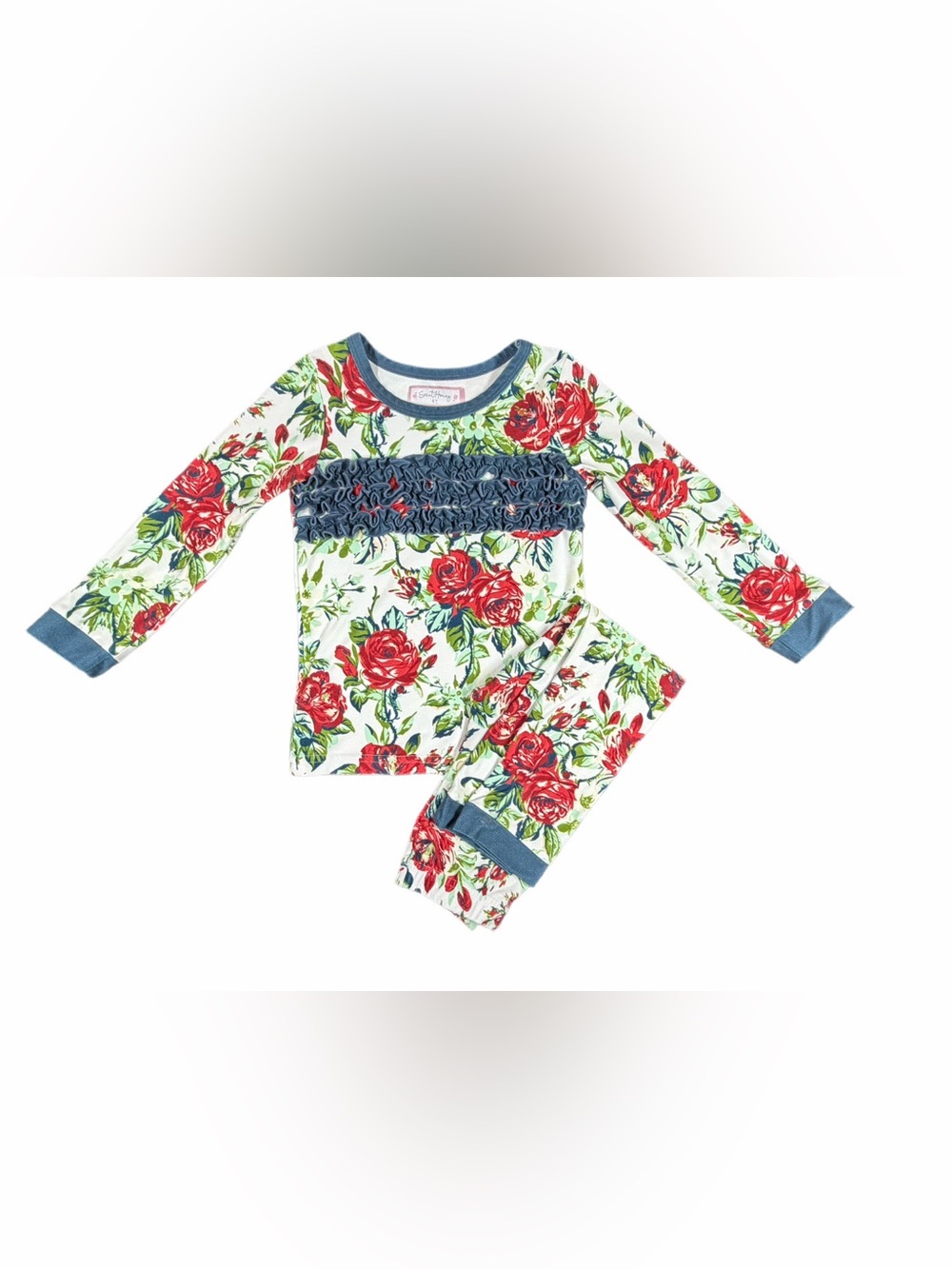 SWEETHONEY 2 Pc Floral Print Ruffle Lounge Set - 4T